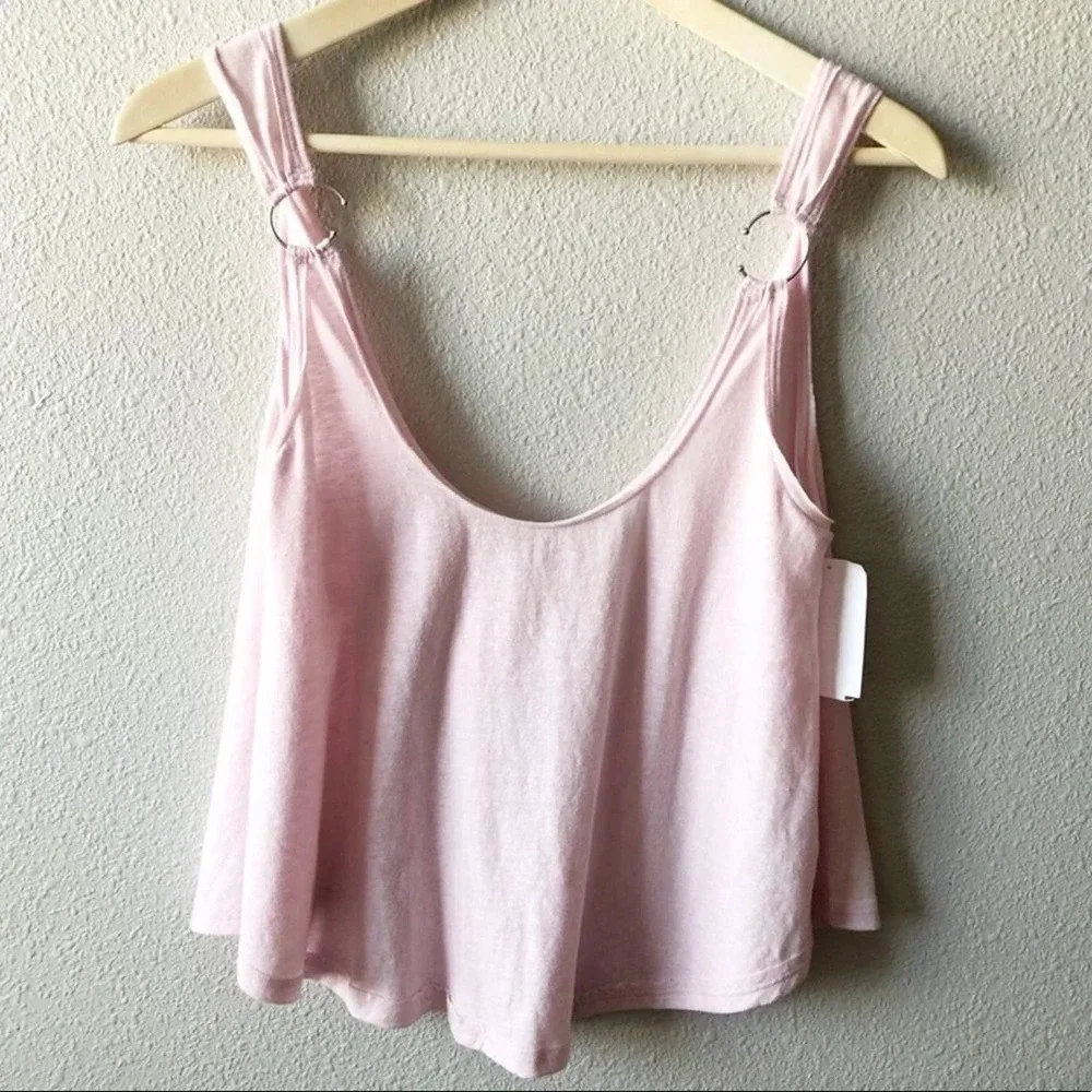 Free People Carly Ring Tank Top Swing Tee Blouse S